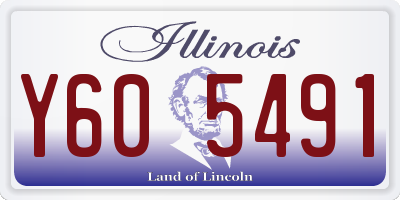 IL license plate Y605491