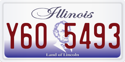 IL license plate Y605493