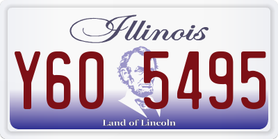 IL license plate Y605495