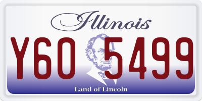 IL license plate Y605499