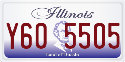 IL license plate Y605505