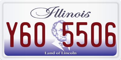 IL license plate Y605506