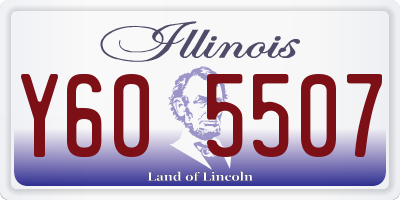 IL license plate Y605507