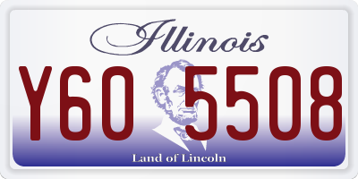 IL license plate Y605508