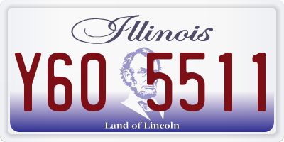 IL license plate Y605511