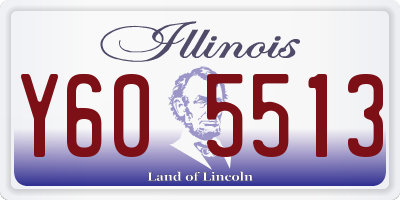 IL license plate Y605513