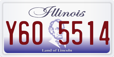 IL license plate Y605514