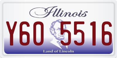 IL license plate Y605516