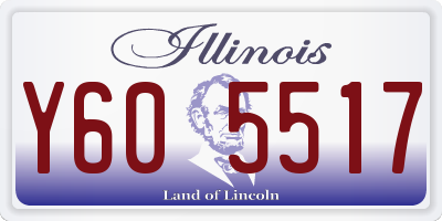 IL license plate Y605517