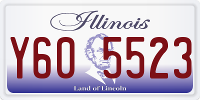 IL license plate Y605523