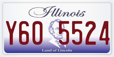 IL license plate Y605524