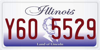 IL license plate Y605529