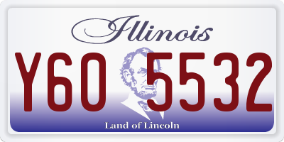 IL license plate Y605532