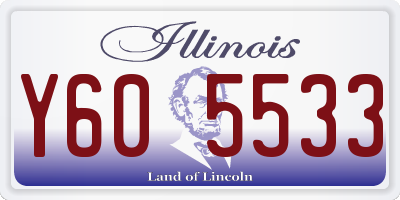 IL license plate Y605533