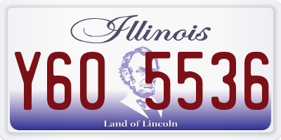 IL license plate Y605536