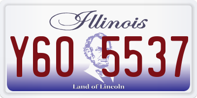 IL license plate Y605537