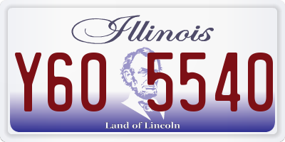 IL license plate Y605540