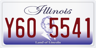 IL license plate Y605541