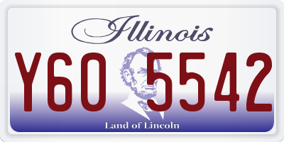IL license plate Y605542
