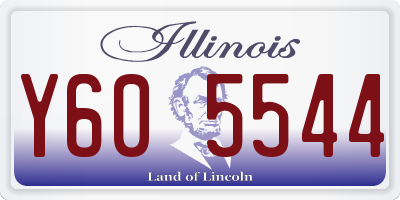 IL license plate Y605544