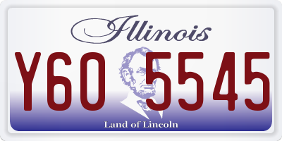 IL license plate Y605545