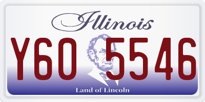 IL license plate Y605546