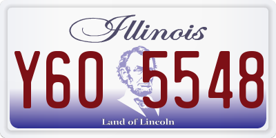 IL license plate Y605548