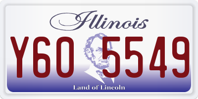 IL license plate Y605549