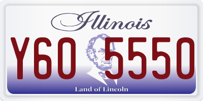 IL license plate Y605550