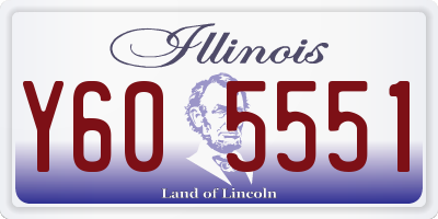 IL license plate Y605551