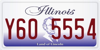IL license plate Y605554