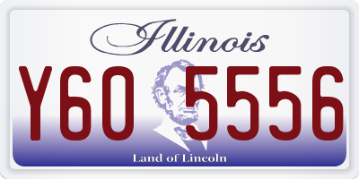 IL license plate Y605556