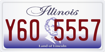 IL license plate Y605557