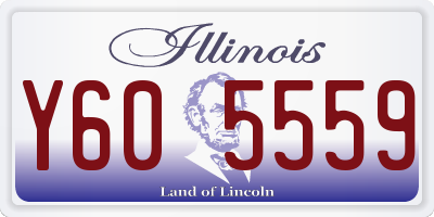 IL license plate Y605559