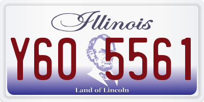 IL license plate Y605561