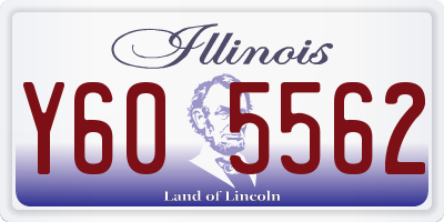 IL license plate Y605562