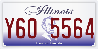 IL license plate Y605564