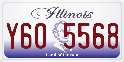 IL license plate Y605568