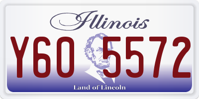 IL license plate Y605572
