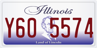 IL license plate Y605574