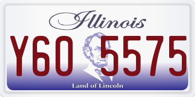 IL license plate Y605575
