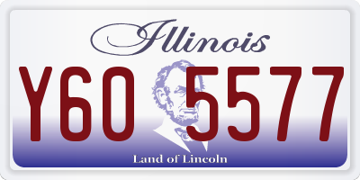 IL license plate Y605577