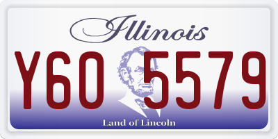 IL license plate Y605579