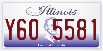 IL license plate Y605581