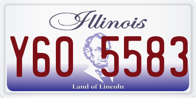 IL license plate Y605583