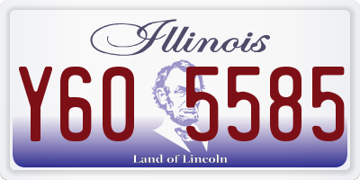 IL license plate Y605585