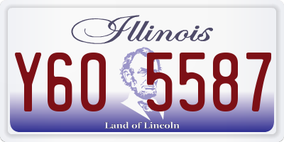 IL license plate Y605587