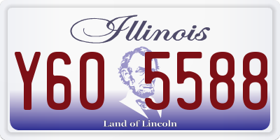 IL license plate Y605588