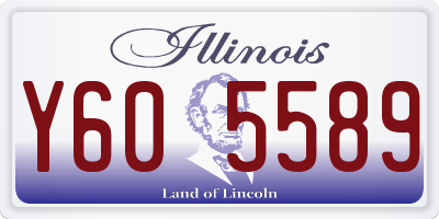 IL license plate Y605589
