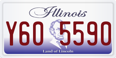 IL license plate Y605590
